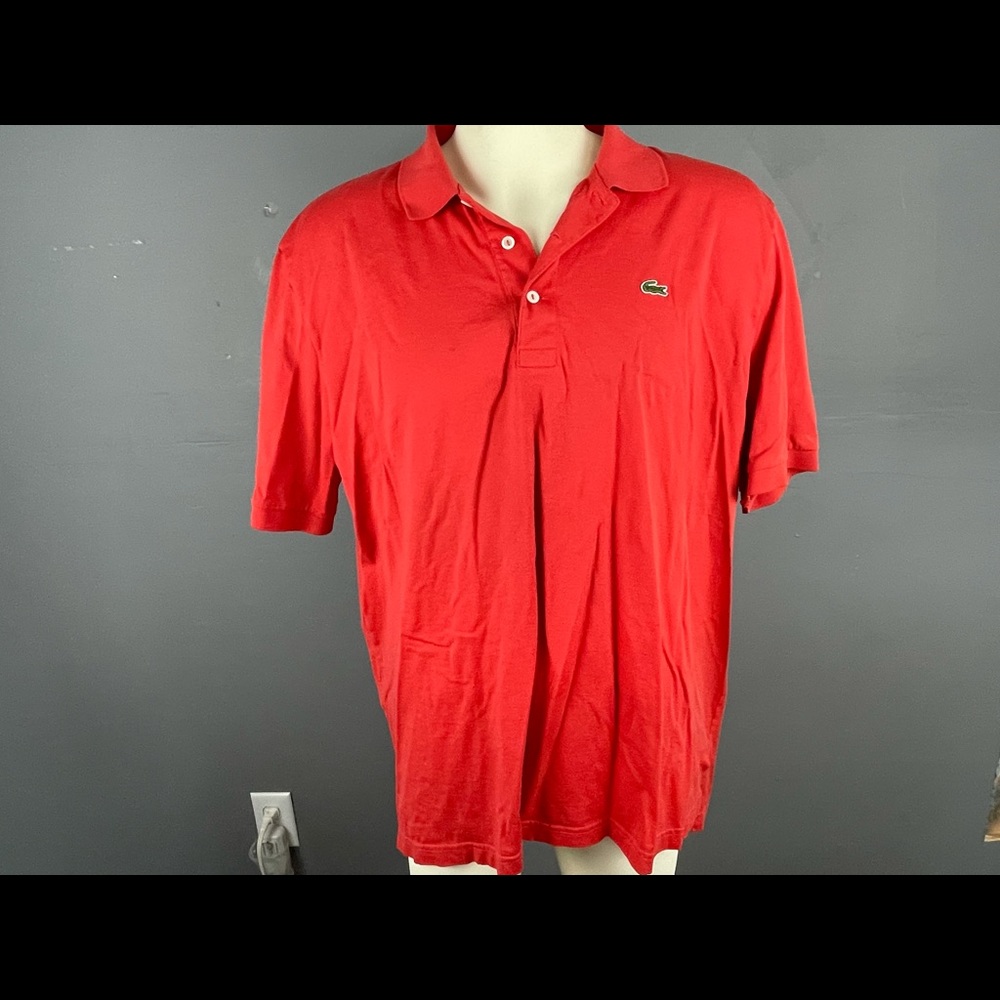 Lacoste Size 8 Polo Red